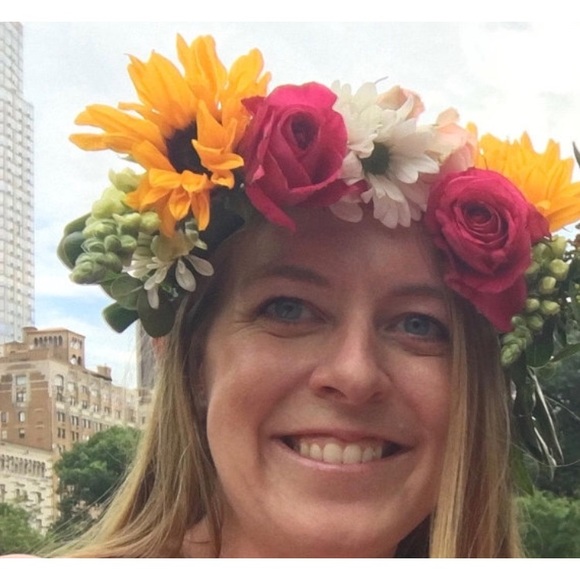 Real Flower Crown, Summer Sunflower Crown - Picture 2 of 3